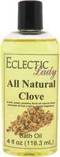 Clove Bath Oil - Scented Body Oil - Relaxing  Moisturizing Bathing Oil