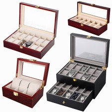 Uhrenbox Holz Uhrenboxen Schmuckkästchen Für 3 6 10 12 20 Uhren Uhrenvitrine