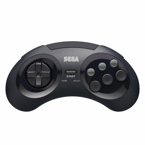 Retro-Bit 2.4 GHz Wireless Controller 8-Button Sega Genesis Original/Mini Black - Picture 2 of 8