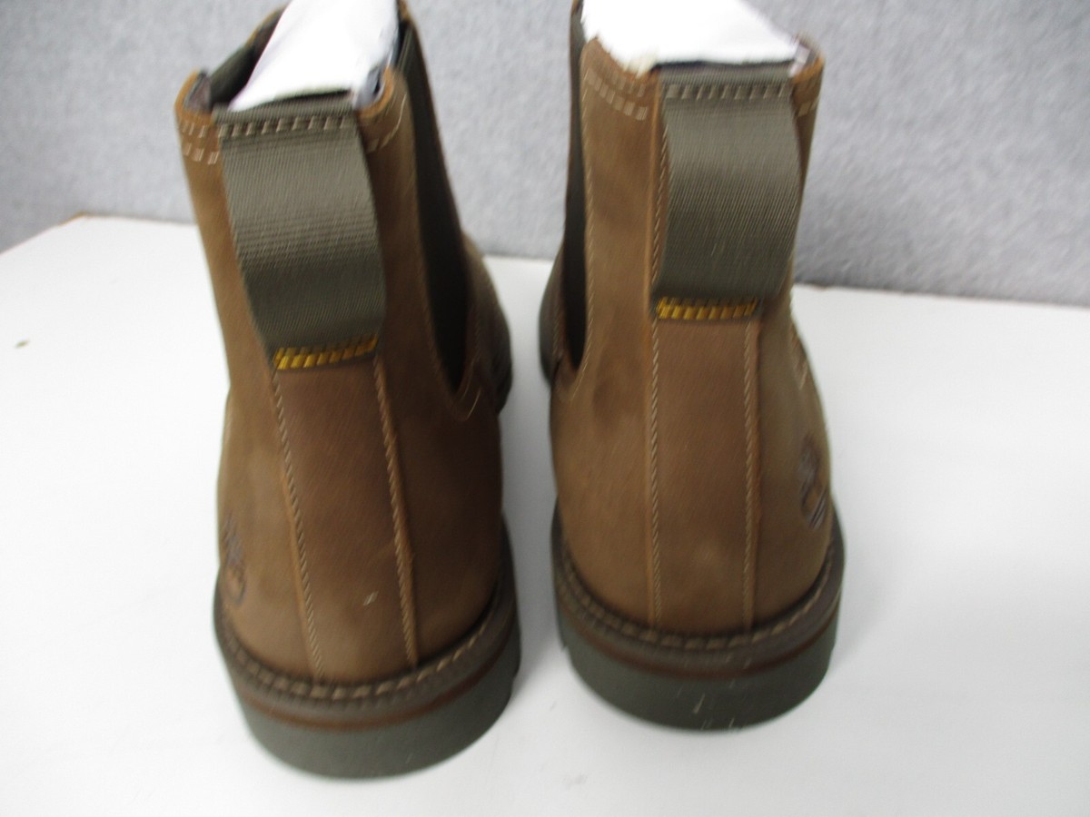 Timberland Larchmont Mens 10 Brown Leather Chelsea Boots Moc Toe A128U Timberland Larchmont Chelsea Mens Timberland Dealer Boots  main image 2