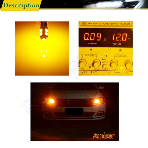 2 BA9S T11 T4W LED Indicator Side Marker Light Turn Signal Bulb Amber Yellow 12V - Picture 7 of 7