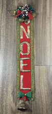 Vintage Christmas Holiday Felt Noel Door Wall...