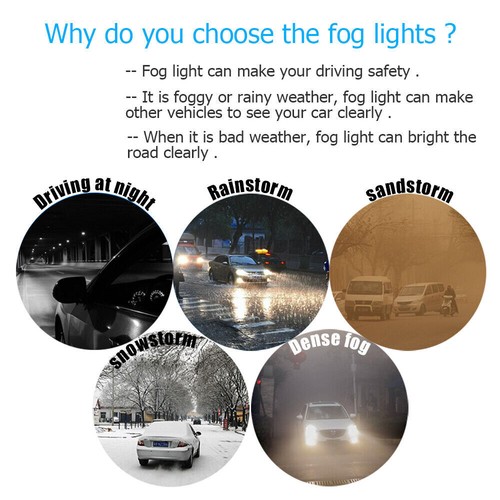 LED Fog Light Kit Angel Eye Rings DRL Daytime Running Lamp Fit For Jaguar XK - Picture 12 of 12