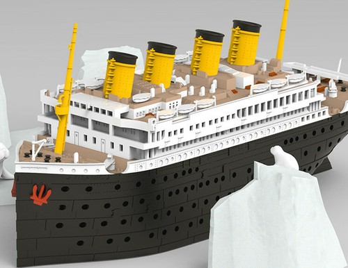 Kit Modelo Suyata SL-001/SL-002 Sello Titanic Iceberg/Puerto Vehículo Escena Q Edition - Imagen 6 de 13