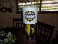 UNIVERSITY OF MICHIGAN NATIONAL CHAMPIONS FOOTBALL TABLE LAMP