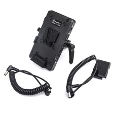 V-lock Power Plate with D-tap &Clamp+EN-EL14 Dummy Battery for Nikon D3500 D5600