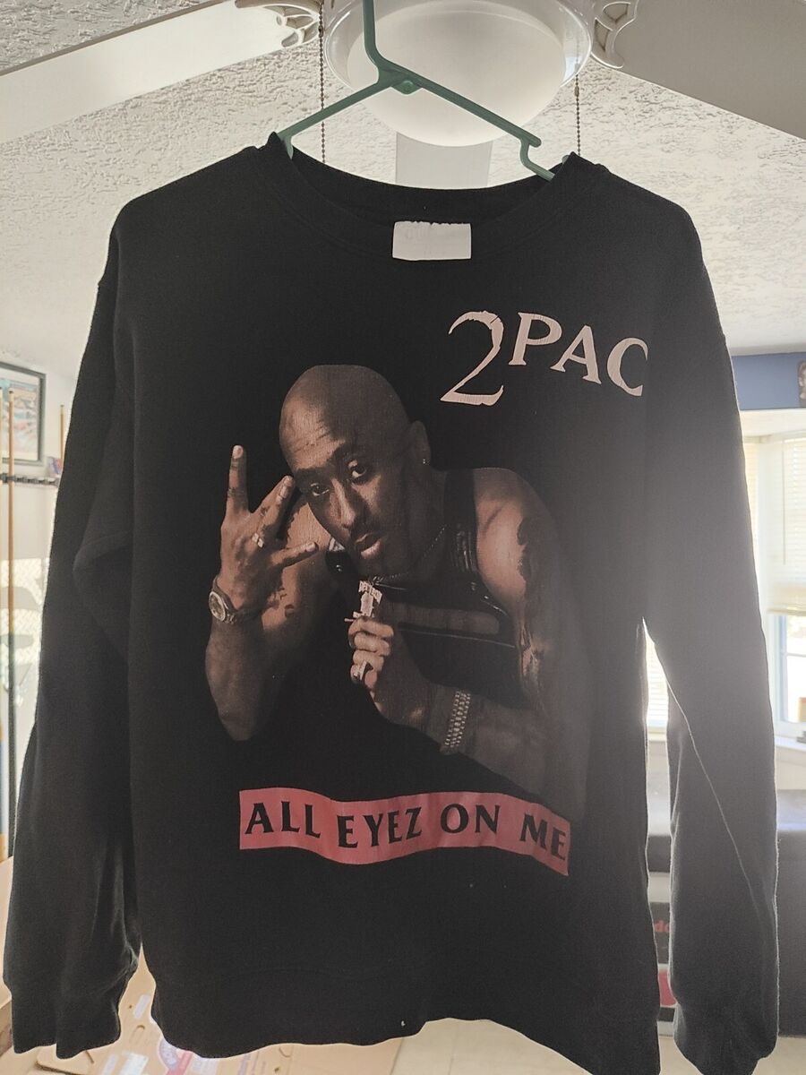 Vintage 2Pac All Eyez On Me Crewneck Sweatshirt Size Large Vintage 2Pac All Eyez On Me Crewneck Sweatshirt Size Large