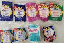Set 9 Muñecas Barbie McDonald’s Niños Happy Meal Juguete Juego NUEVO Sellado 1996-2000