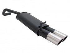 Novus Endschalldämpfer 2 x 90 mm SR - Design Stahl für VW Polo V - 9N / 9N3