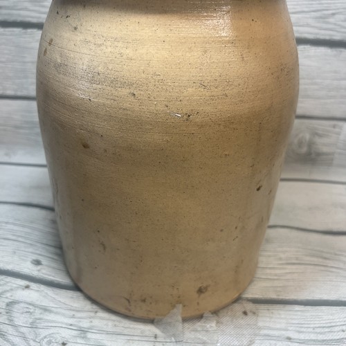 Antique Cream Brown Crock With Lid (read) Primitive Cottage - Picture 6 of 16