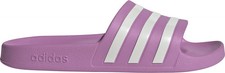 adidas Adilette Aqua Womens Sliders Purple Slip On Pool Gym Shower Sports Slides