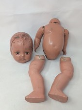 ANTIQUE 53CM CHINA HEAD PORCELAIN BABY DOLL FOR RESTORATION VINTAGE COLLECTABLE