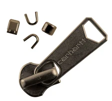 Carhartt One (1) #10 zipper slider, Antique Brass