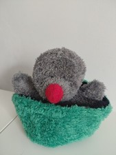 Besonderes Stofftier: Maulwurf, der sich verstecken kann! Neuwertig.