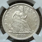 1843-O arrows Seated Liberty half dollar, NGC VF details
