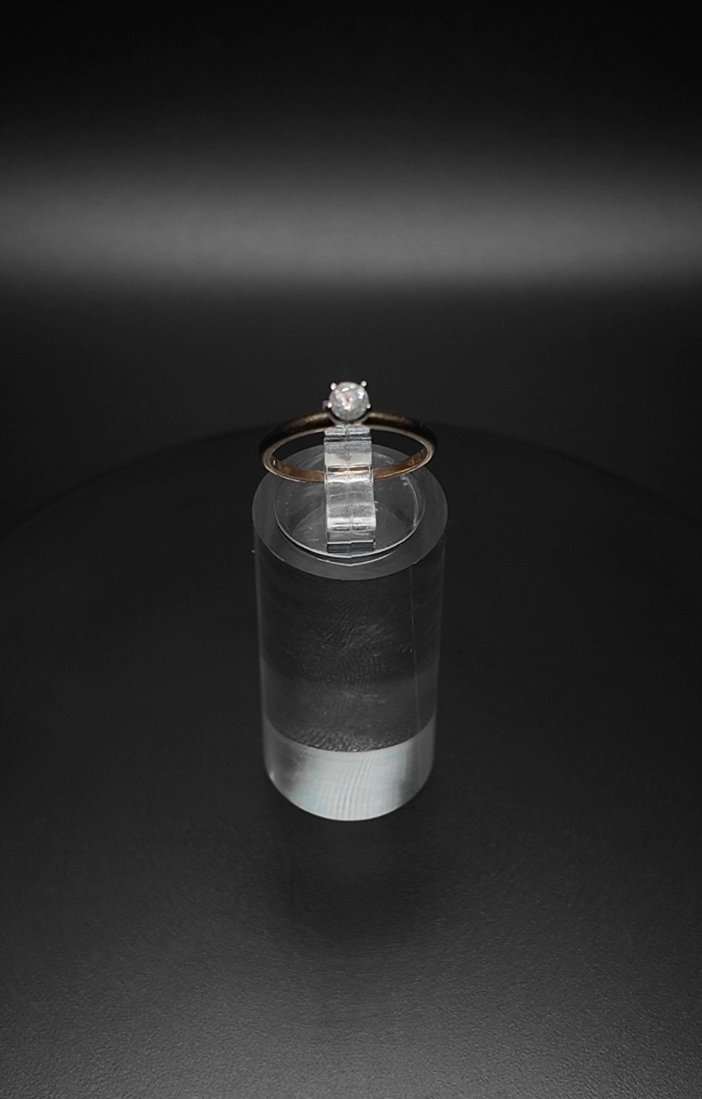 Solid 14K Gold Diamond (Lab Created) Ring - image 1