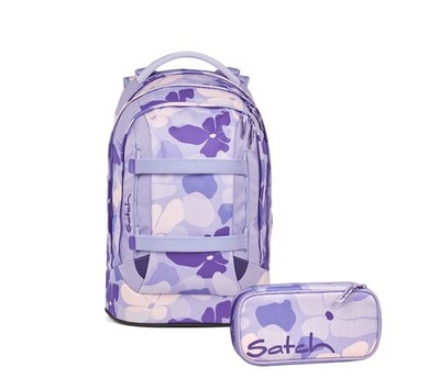 Satch Schulrucksack-Set PACK Lilac Blossom 2-teilig