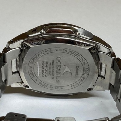 CASIO OCEANUS OCW-T100 Radio Controlled Titanium Silver Black