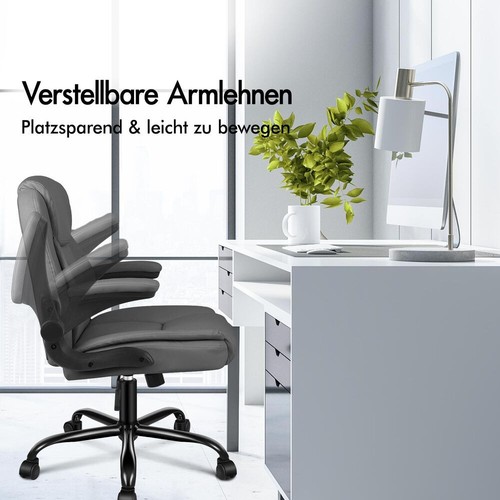 ALFORDSON Massage Bürostuhl Executive Computer Gaming Sitz PU Leder Grau - Bild 7 von 12