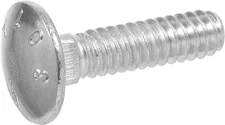 239970 Carriage Bolt, 3/16 X 1-Inch, Steel, Zinc-Plated, Silver, 100-Pack