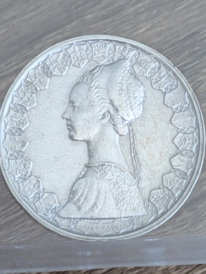 1961年イタリア トウッリタ女神 500 リレ統一記念銀貨 PCGS認証 1961 Italy 500 Lira L500 Silver Coin Republica Italiana Columbus