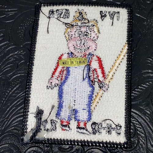 Vintage Pig Farmer Patch 1992 IVV/AVA New 3” - Picture 2 of 3