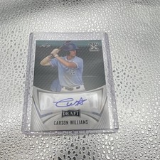 Leaf Draft Carson Williams 2021 Rookie Autograph Baseball Card