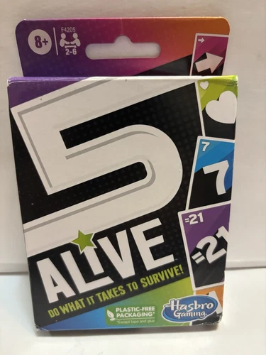 5 Alive Card Game, Fast-Paced Game for Kids and Families Easy to Learn Free Ship