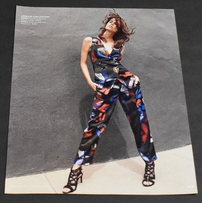 2016 Print Ad Sexy Fashion Legs Lady Heels Brunette Armani Pants Beauty Smooth L