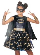 Rubies Girls XS 4 to 5 Batgirl Costume Set With Dress and Cape Only