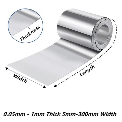Aluminiumband Dicke/Stärke Dünn 0.05 - 1mm Alublech Alufolie Streifen Folie - Bild 1 von 4