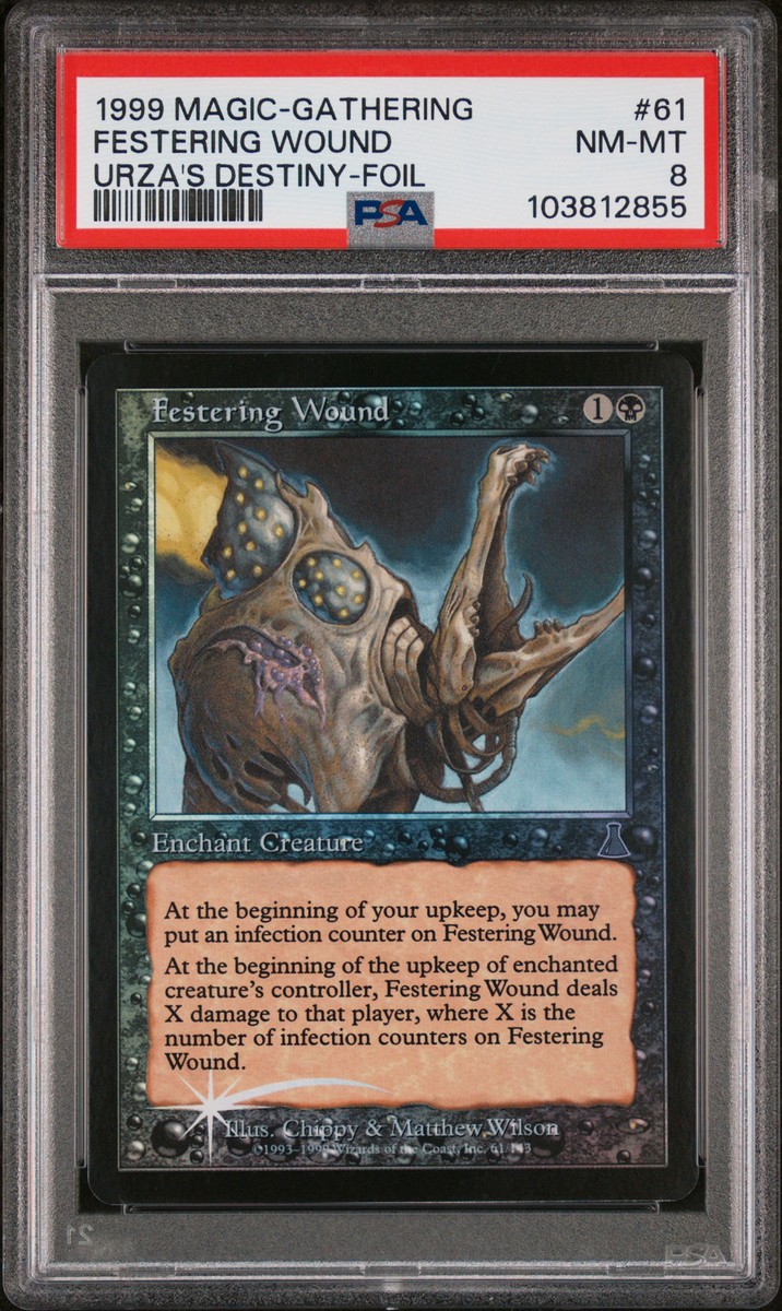 d5667 MTG 幽愁 foil Festering Wound Urza's Destiny Foil for sale online | eBay