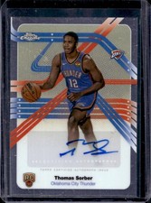 2025-26 Topps Chrome Thomas Sorber Next Stop Signature RC Auto #NS-TS Thunder