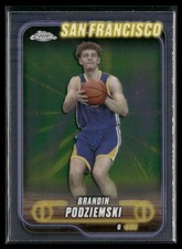 Brandin Podziemski 2024-25 Topps Chrome San Francisco Warriors #7
