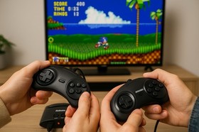 Sega Mega Drive Classic - Retro Console with 81 Games Included