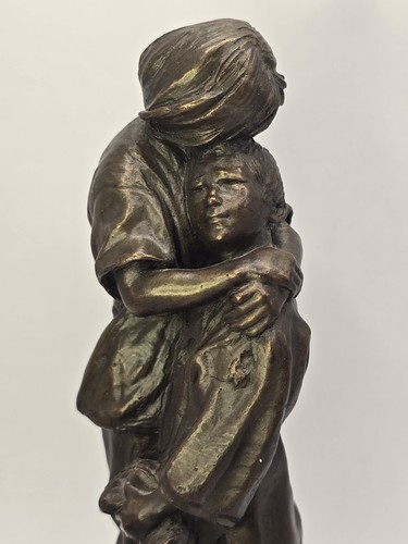 Vintage Bronze Sculpture "Christian" Signed Robert Summers 1999 8.25" Tall - Picture 3 of 7