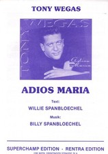 TONY WEGAS Adios Maria Einzelausgabe 1995