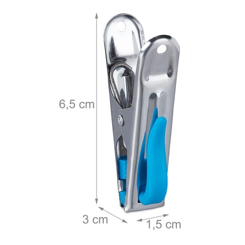 Clothes pegs Stainless Steel Clips Durable Lightweight Durable Laundry Pegs - Bild 4 von 8