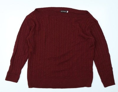 Be Jealous Damen Pullover Pulli rot Größe 2XL