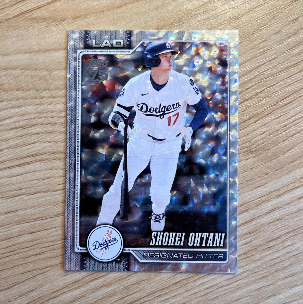 Topps 2026 Series 1 Shohei Ohtani Silver Crackle Foilboard #200 Dodgers