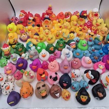 Rubber Duck Ducky Toy Lot of 100 JEEP Various Colorful Ducks Ducking Game