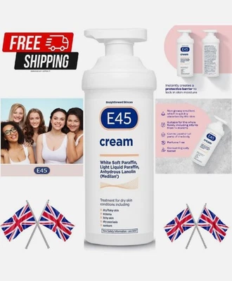 E45 Cream Pump 500 g Dermatological Skin Dry Care AUTHORISED SELLER