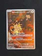 Team Rocket's Meowth - Holo Illustration Rare SV10: Destined Rivals 203/182 NM on eBay