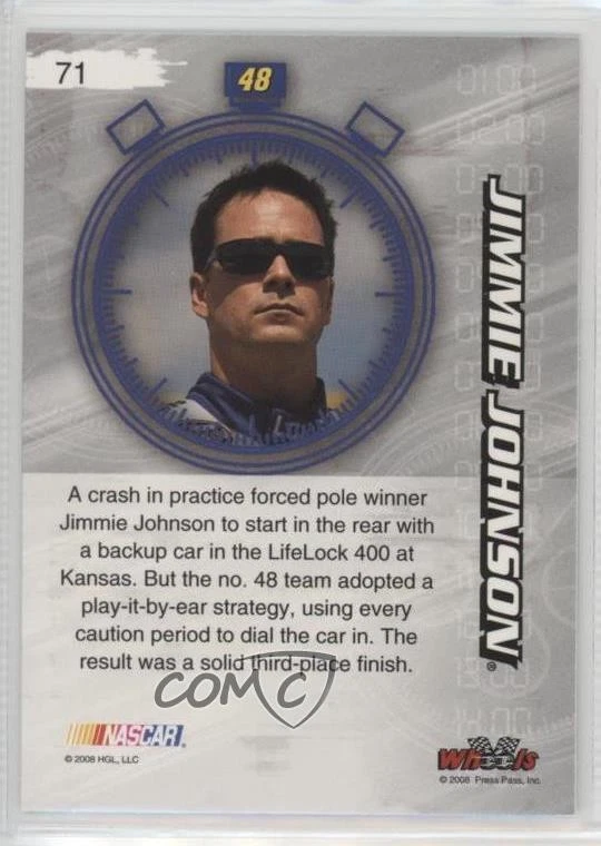 2008 Wheels High Gear Express Lane Jimmie Johnson #71 HOF - Image 2 of 2
