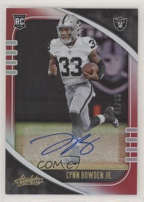 2020 Absolute Signatures Red Spectrum 41/50 Lynn Bowden Jr Rookie Auto RC 0ce4