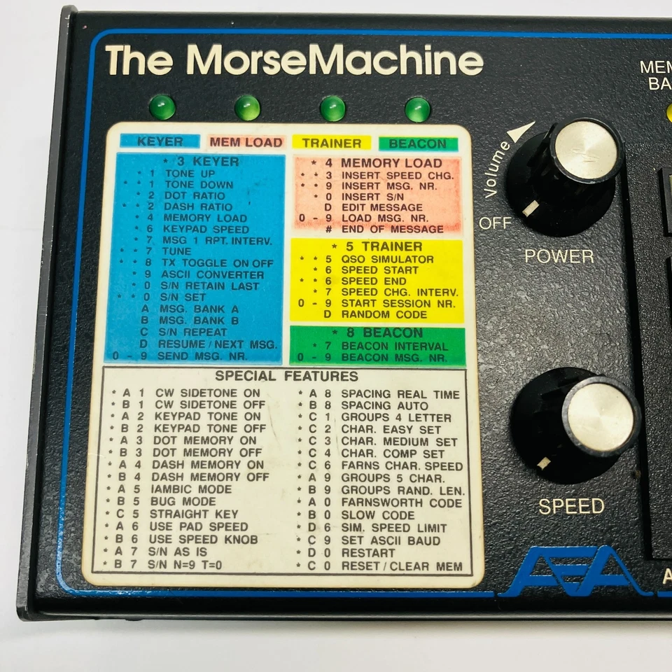 AEA MM-3 Morse Code Memory Keyer The Morse Machine for Ham Radio CW Operator - Image 4 of 4