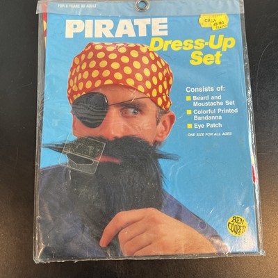 Vintage Pirate Dress Up Costume Ben Cooper 1980 s