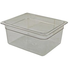 CAMBRO 26CW135 Poly Half Pan 1/2" Clear Polycarbonate 6" Depth Temp -40/210¬∞F
