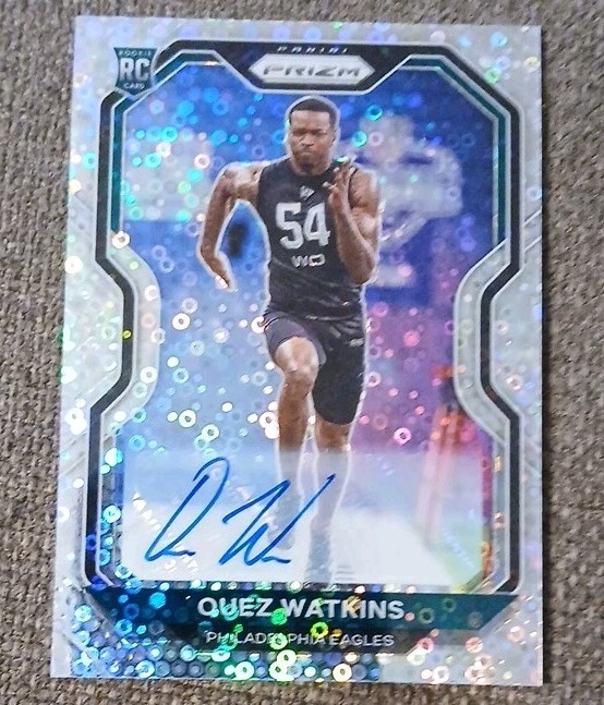 Quez Watkins Panini Prizm #344 Autograph