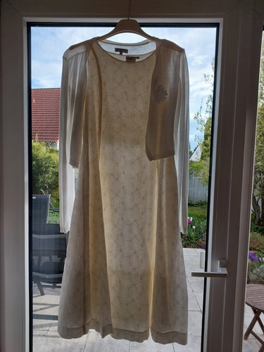 Weltschönstes Festliches Kleid Weiss 152 Stickerei Wie Neu Hochzeit Kommunion - Bild 2 von 9